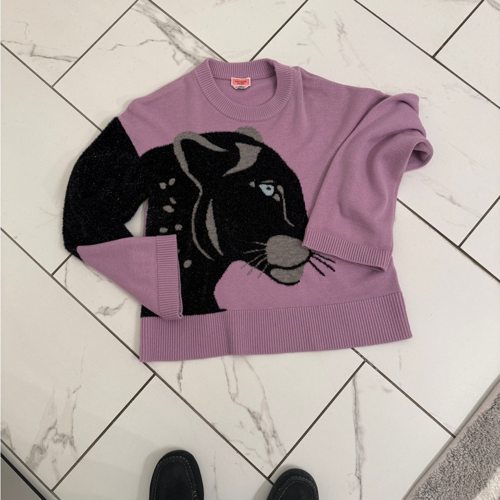Kate Spade Lilac Panther Sweater
